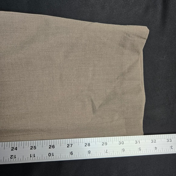 H&M Slim Fit 4 Way Stretch Mens Dress Pants Khaki Tan Size 38x32 NEW - Picture 8 of 11